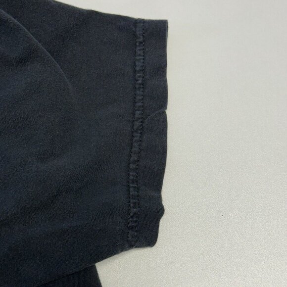 Vintage Black Art T Shirt Womens Medium Black Short Sleeve Y2K USA In The Mix - Picture 7 of 9